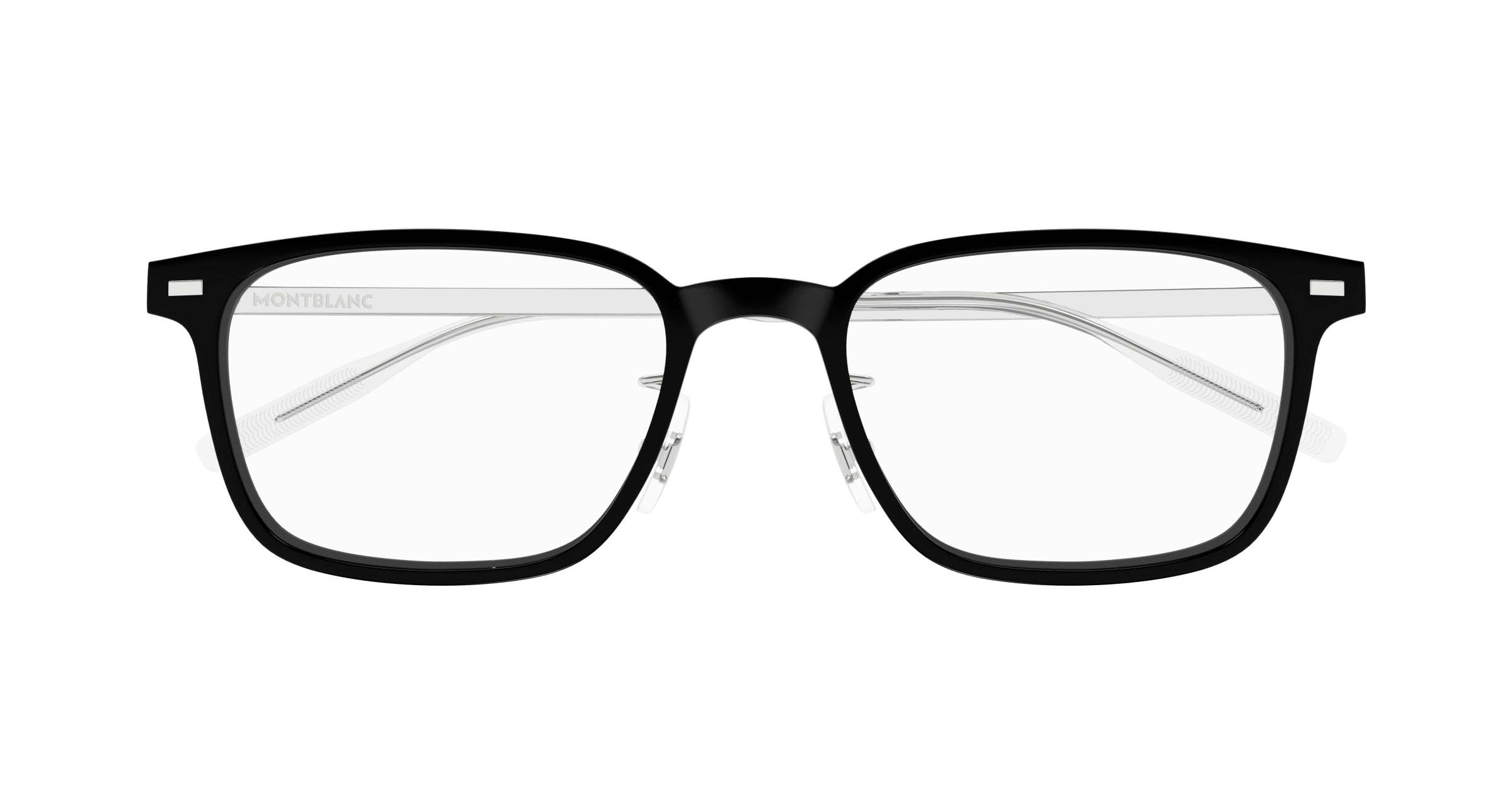 Montblanc Eyewear Rectangle Frame Glasses In Black