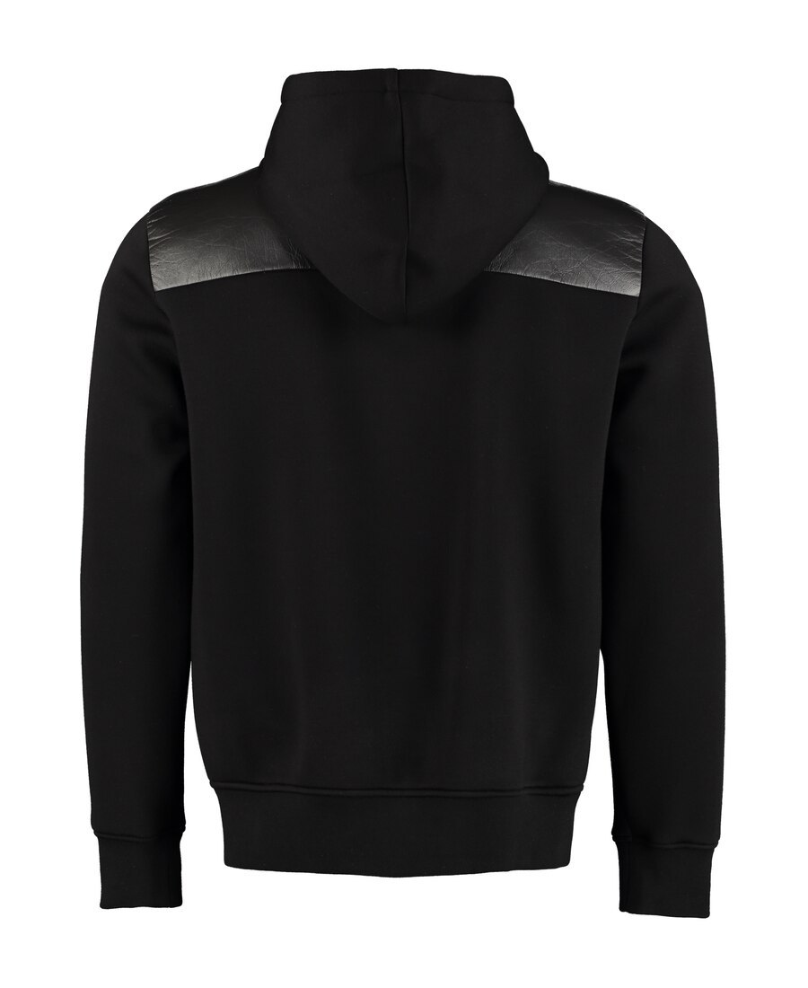 Alexander Mcqueen Hooded Zipper Casual Jacket In Black