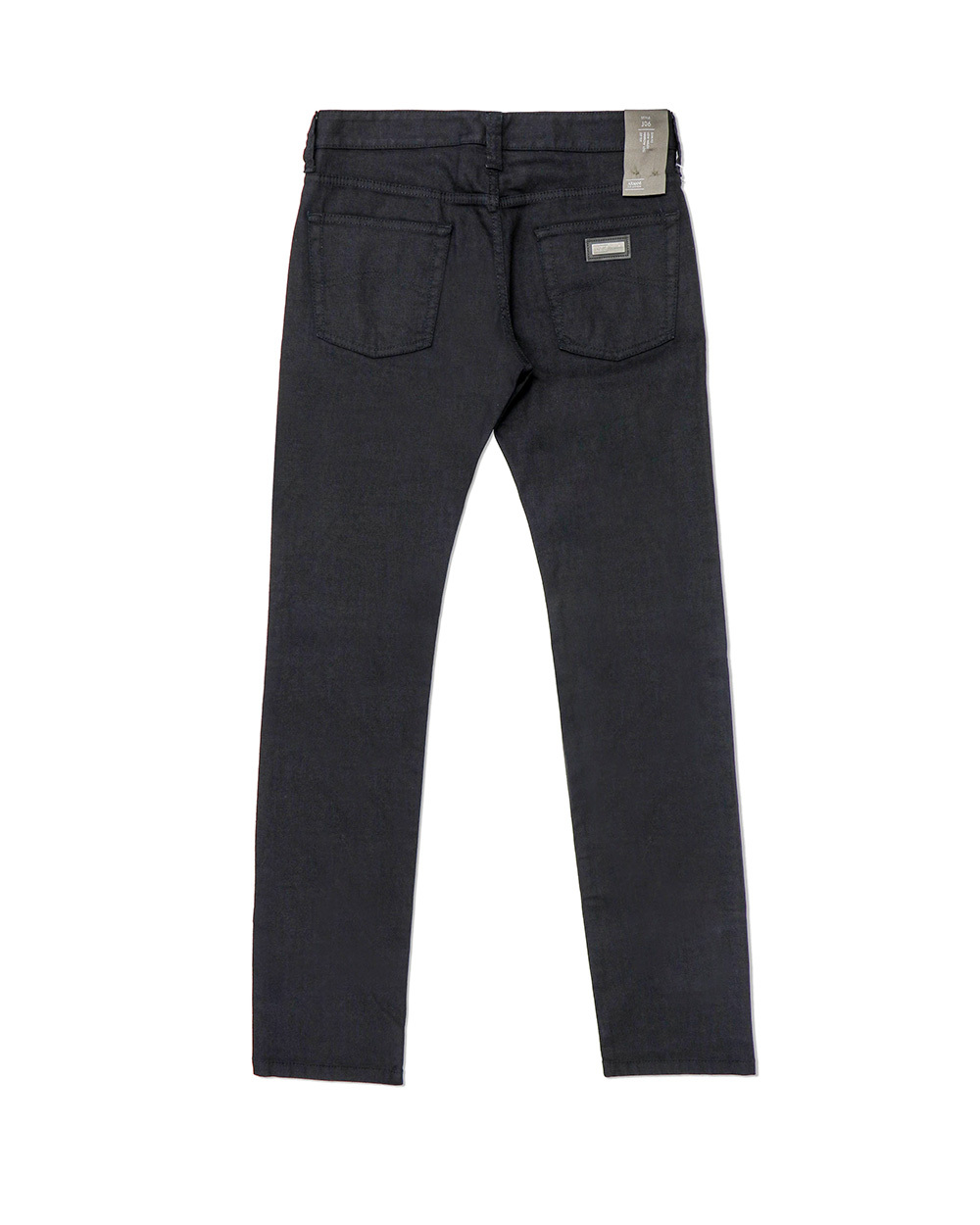 Shop Armani Collezioni Logo Jeans In Black