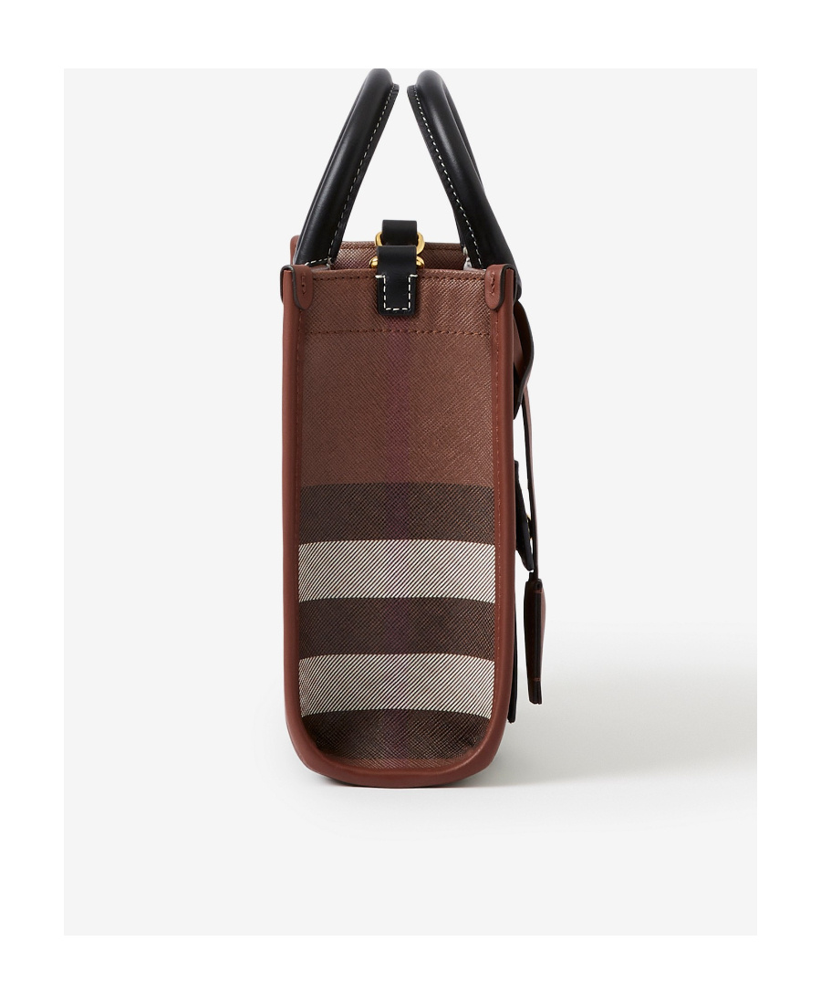 BURBERRY CHECKED TOTE BAG