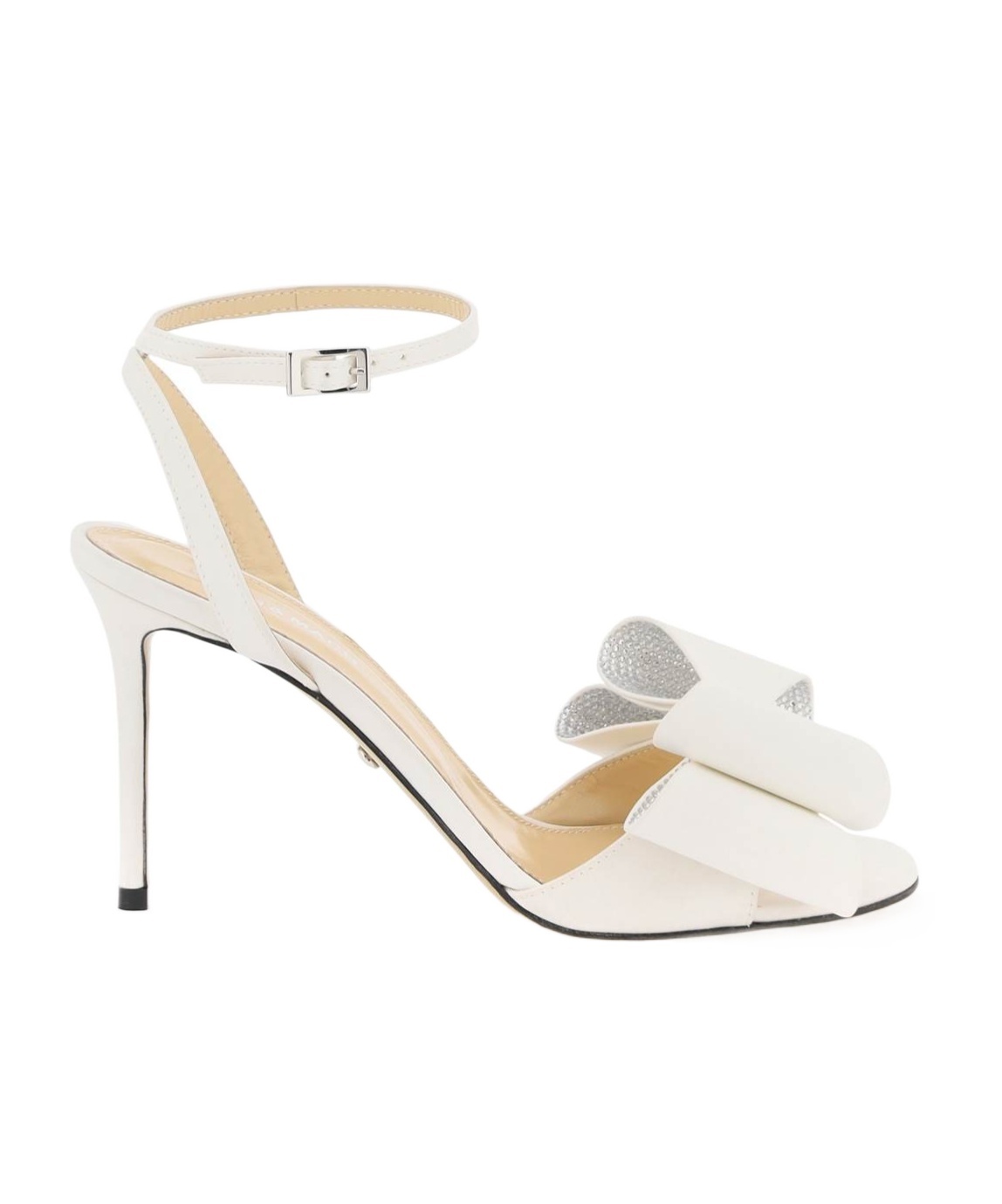 Mach&mach Double Knot High-heeled Sandals In White