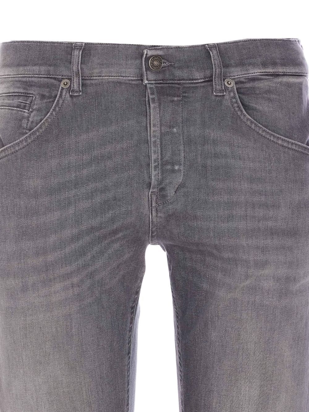 Dondup Slim-fit Gray Denim Jeans In Gray