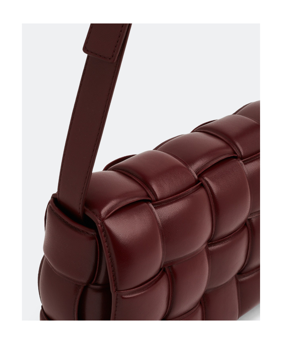 Bottega Veneta Small Padded Cassette Intrecciato Leather Crossbody Bag In Brown