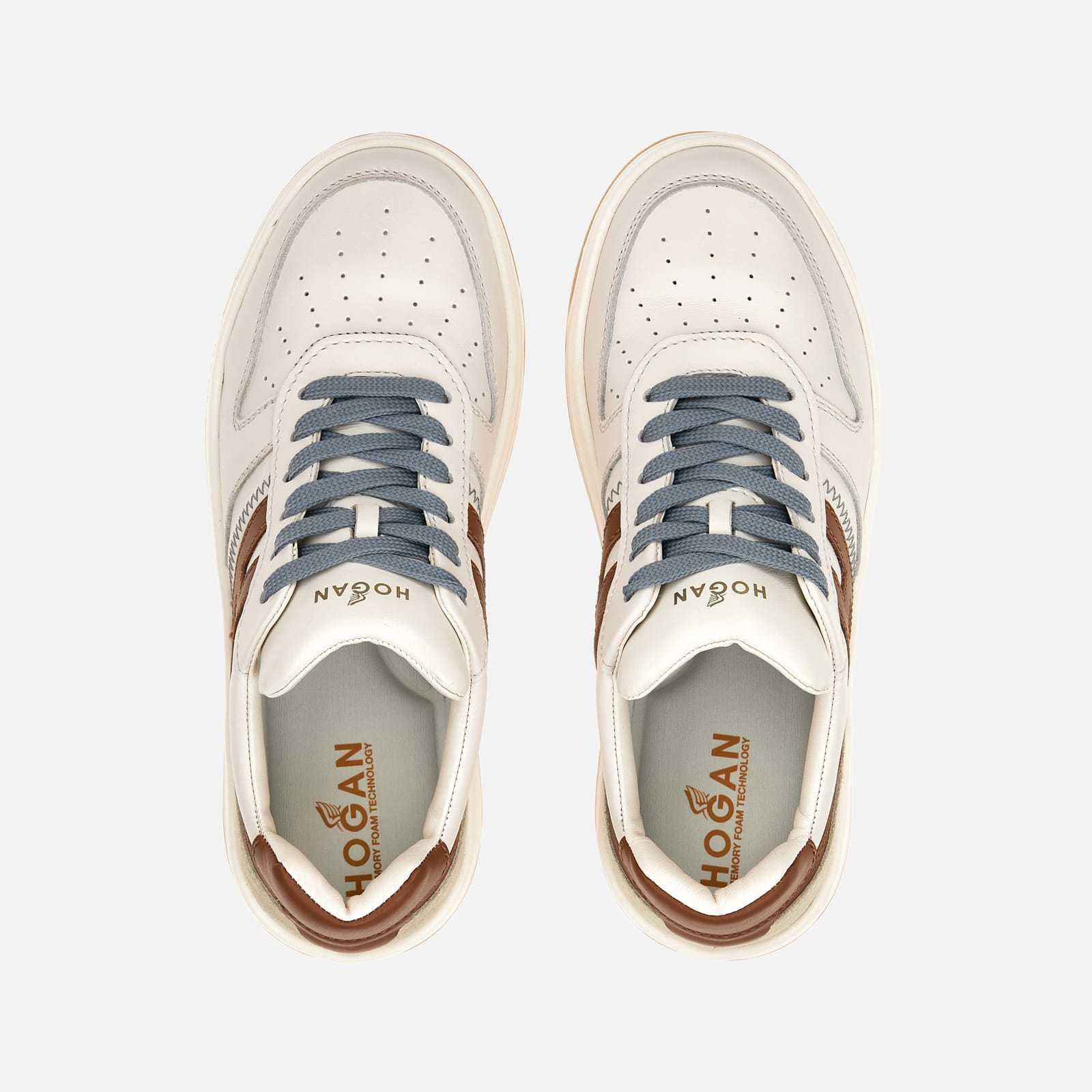 Hogan H630 Panelled Sneakers In White
