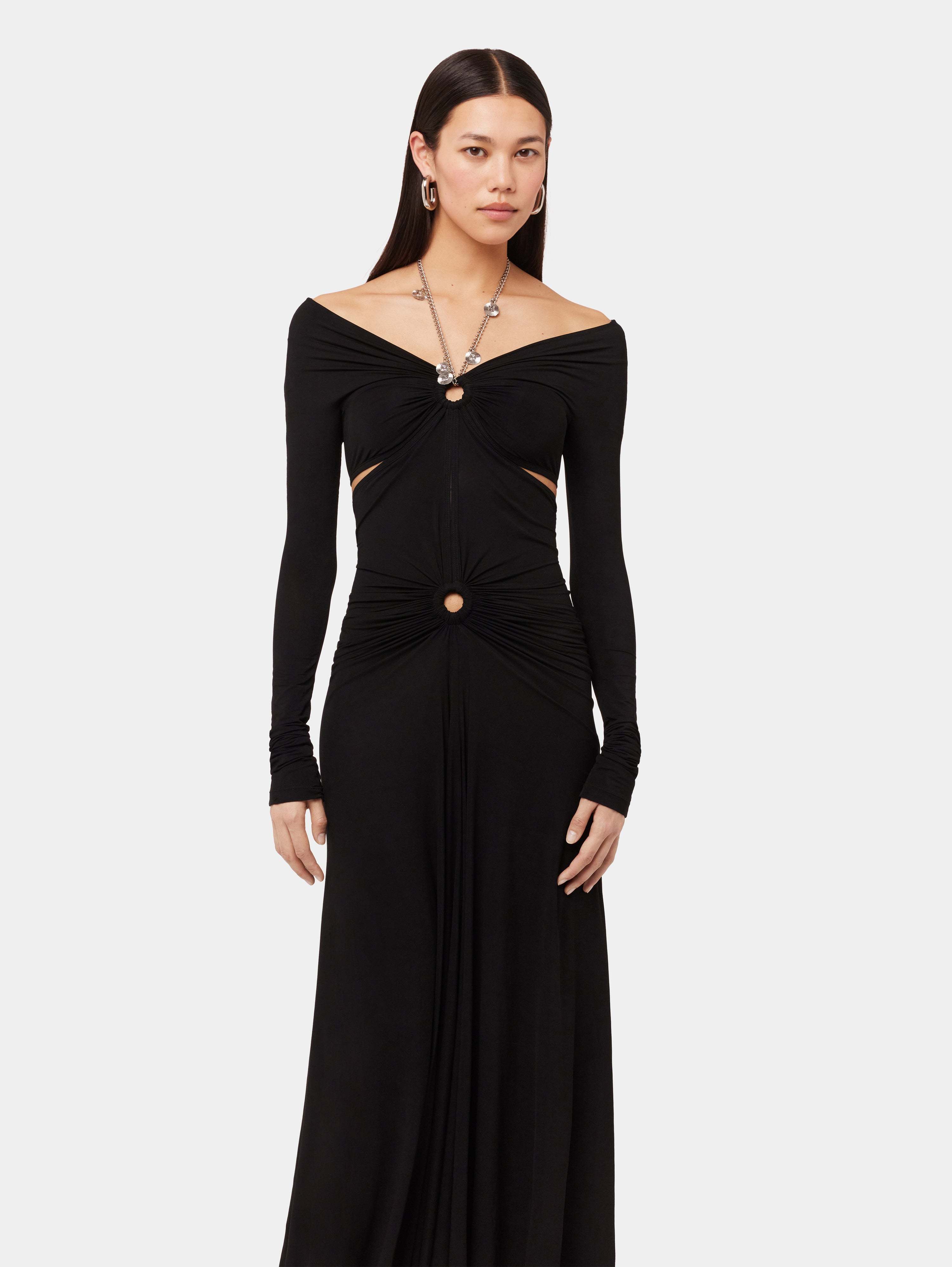 Rabanne A Shoulder-length Dress In Black