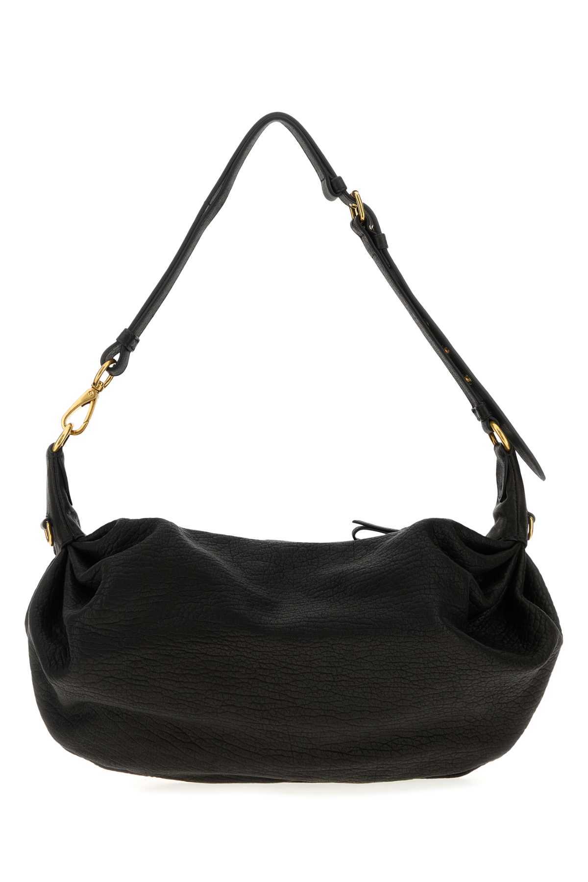 Miu Miu Zipper Shoulder Bag In Black