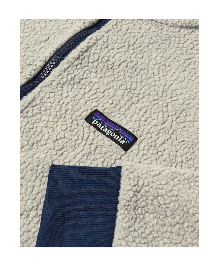 Patagonia Logo Zipper Casual Jacket In Nude