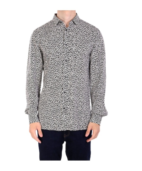 Hugo Boss Long-sleeved Shirt In Black