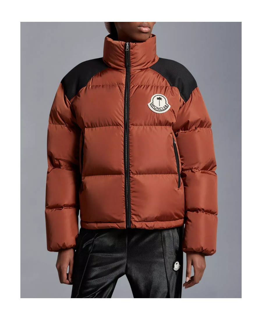 Moncler Nevin Short Style Down Jacket In Brown