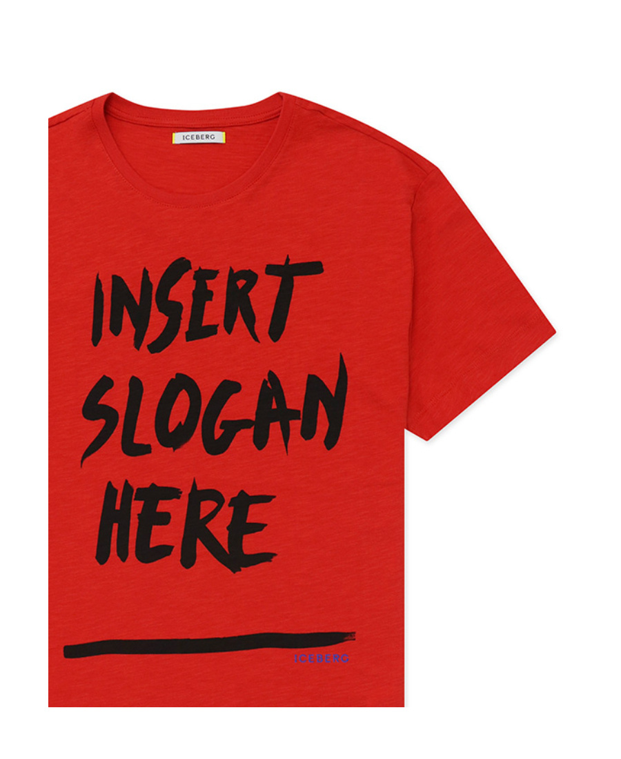 Iceberg Round-necked Logo T-shirt In Red