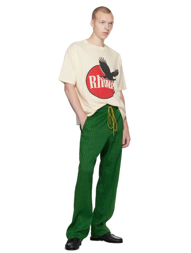 RHUDE LOGO PRINTED T-SHIRT