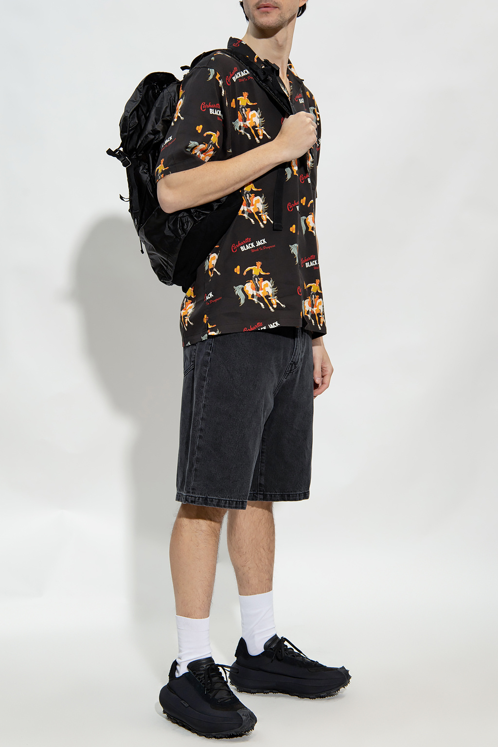 Carhartt Landon Denim Shorts In Black