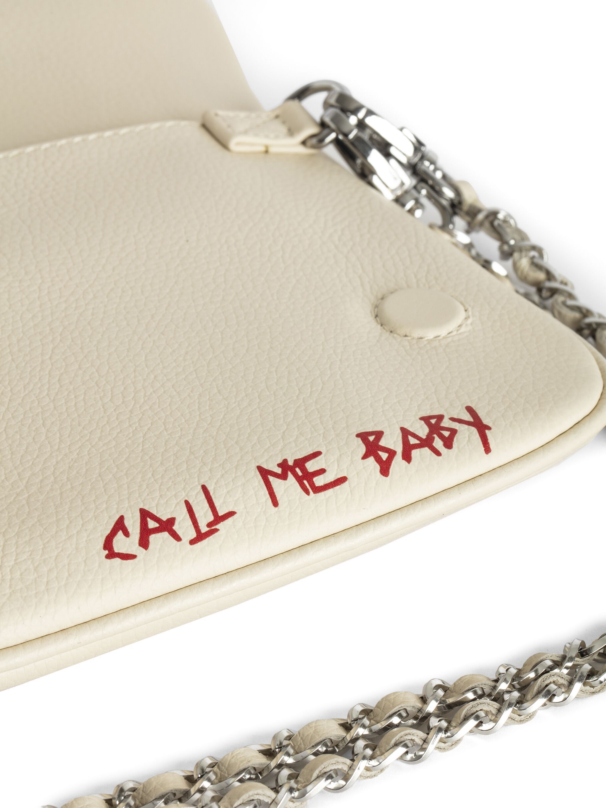 Shop Zadig & Voltaire Rock Love Tag Crossbody Bag In Nude