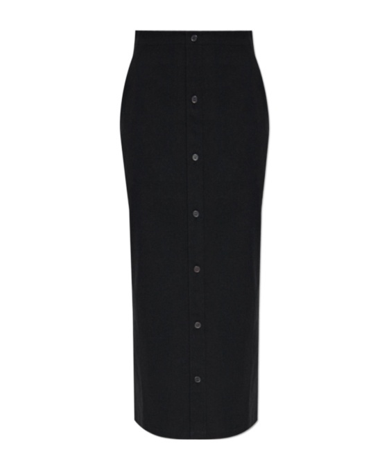Issey Miyake Like Torso Like Shirt Maxi Skirt In Black