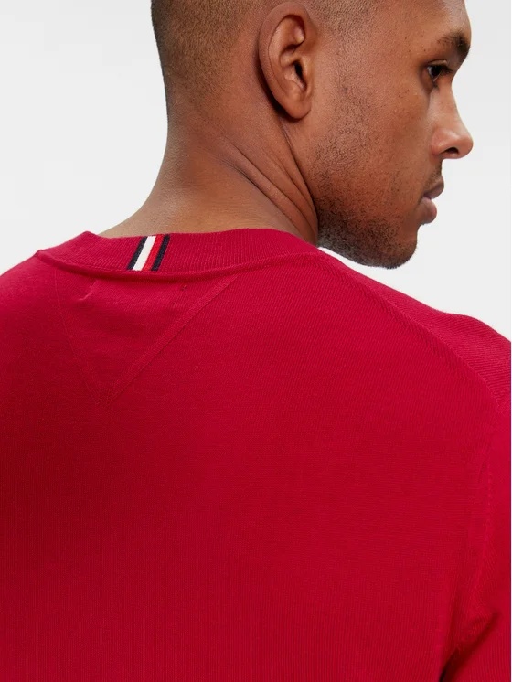 Tommy Hilfiger Long-sleeved Sweater In Red