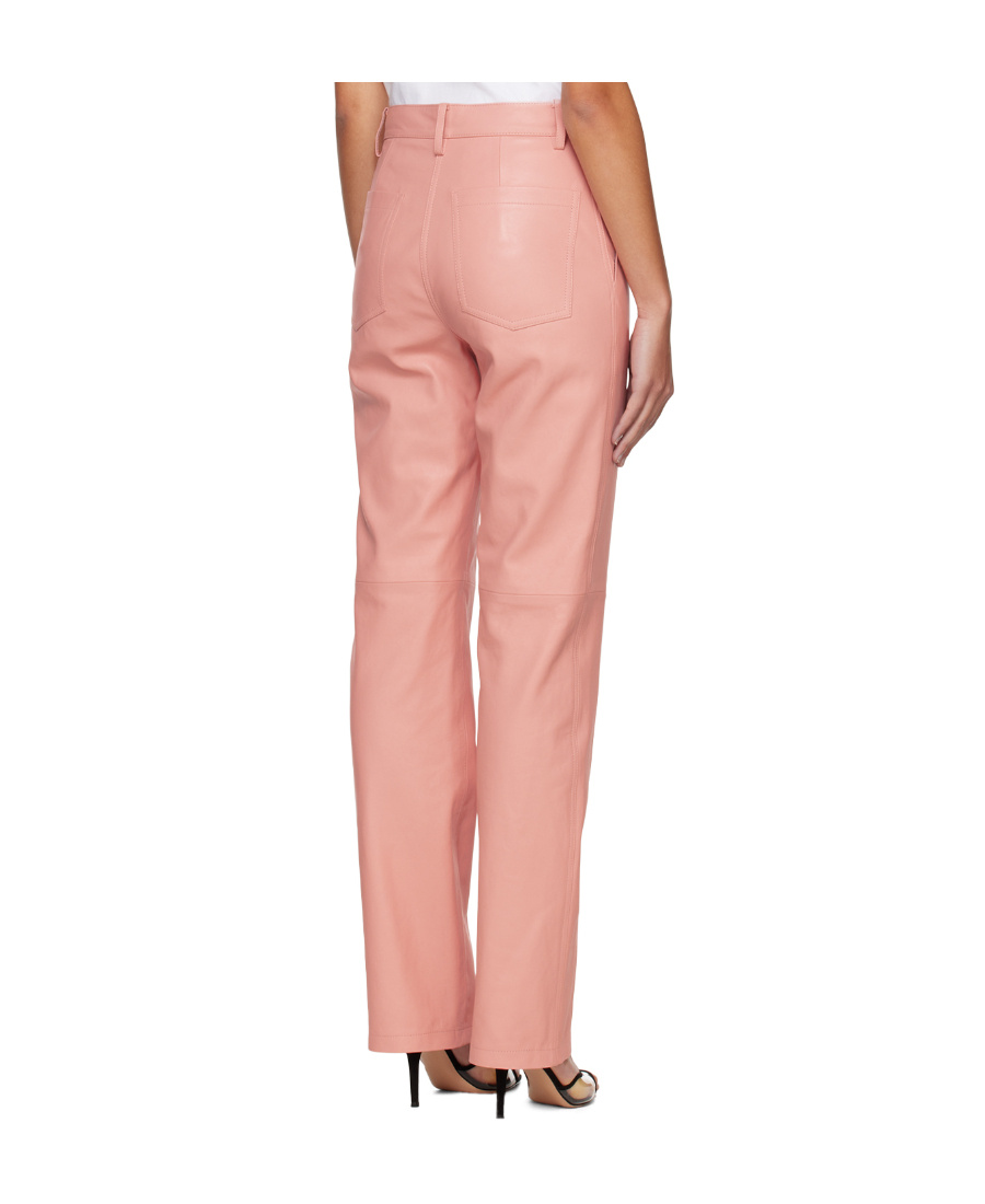 Magda Butrym Belt Ring Casual Pants In Pink