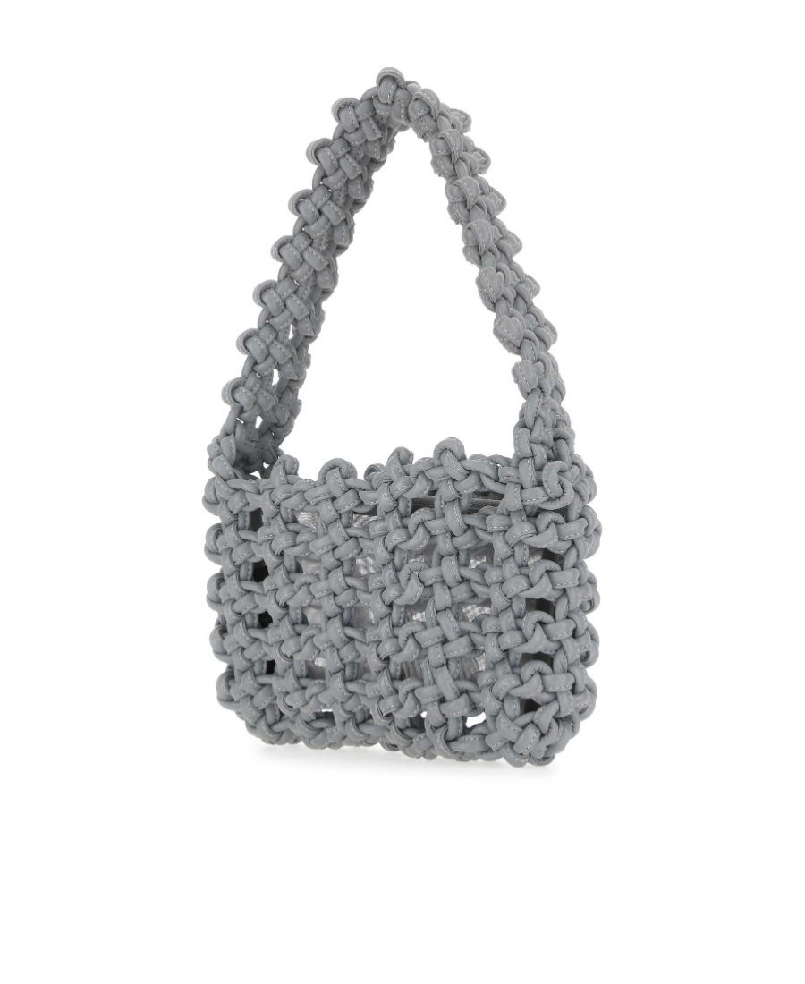 Shop Kara Reflective Knot Armpit Bag In Gray