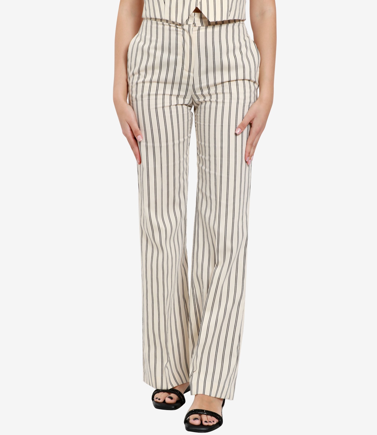 Kaos Striped Trousers In White