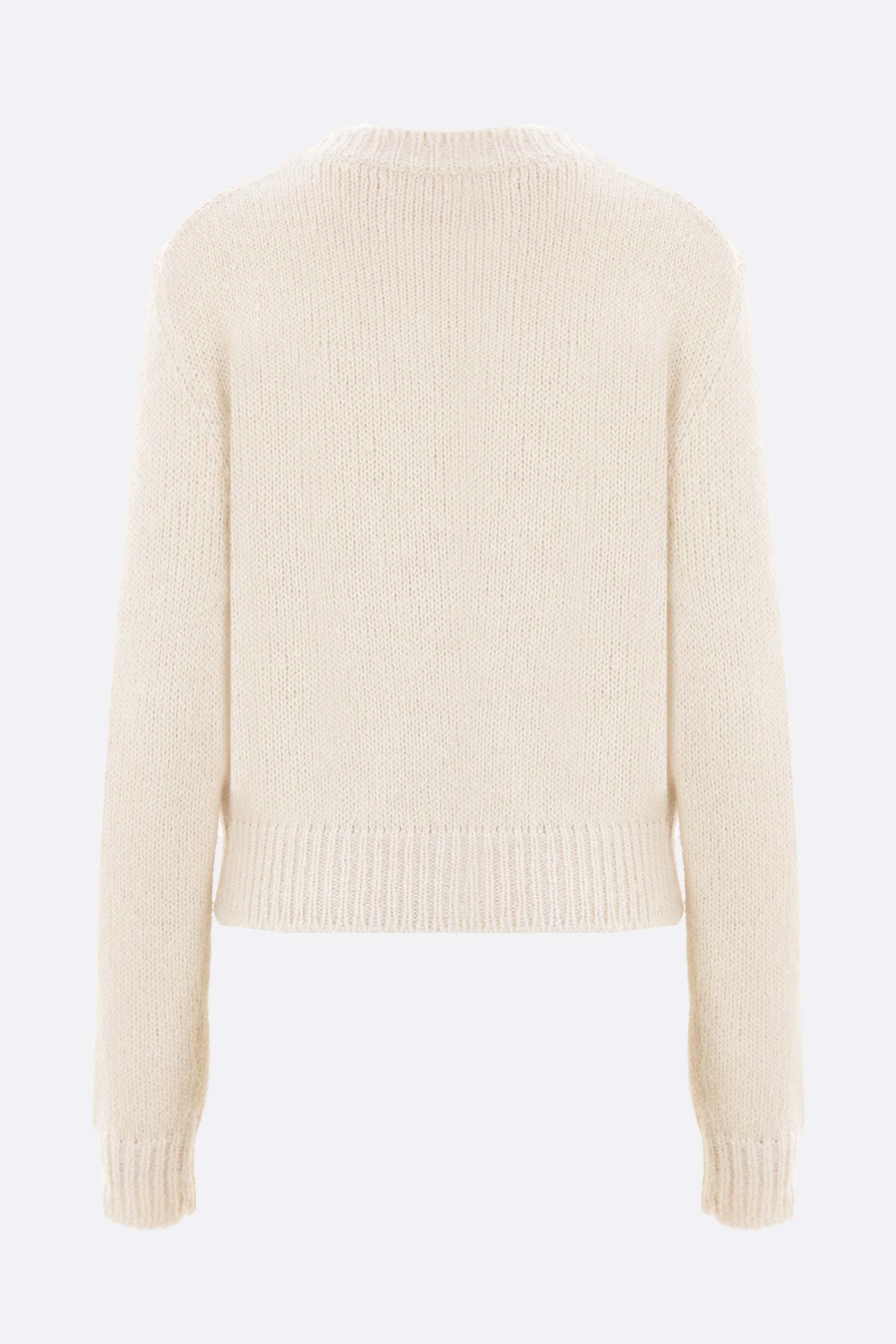 Jil Sander Knitwear In Beige Wool In White