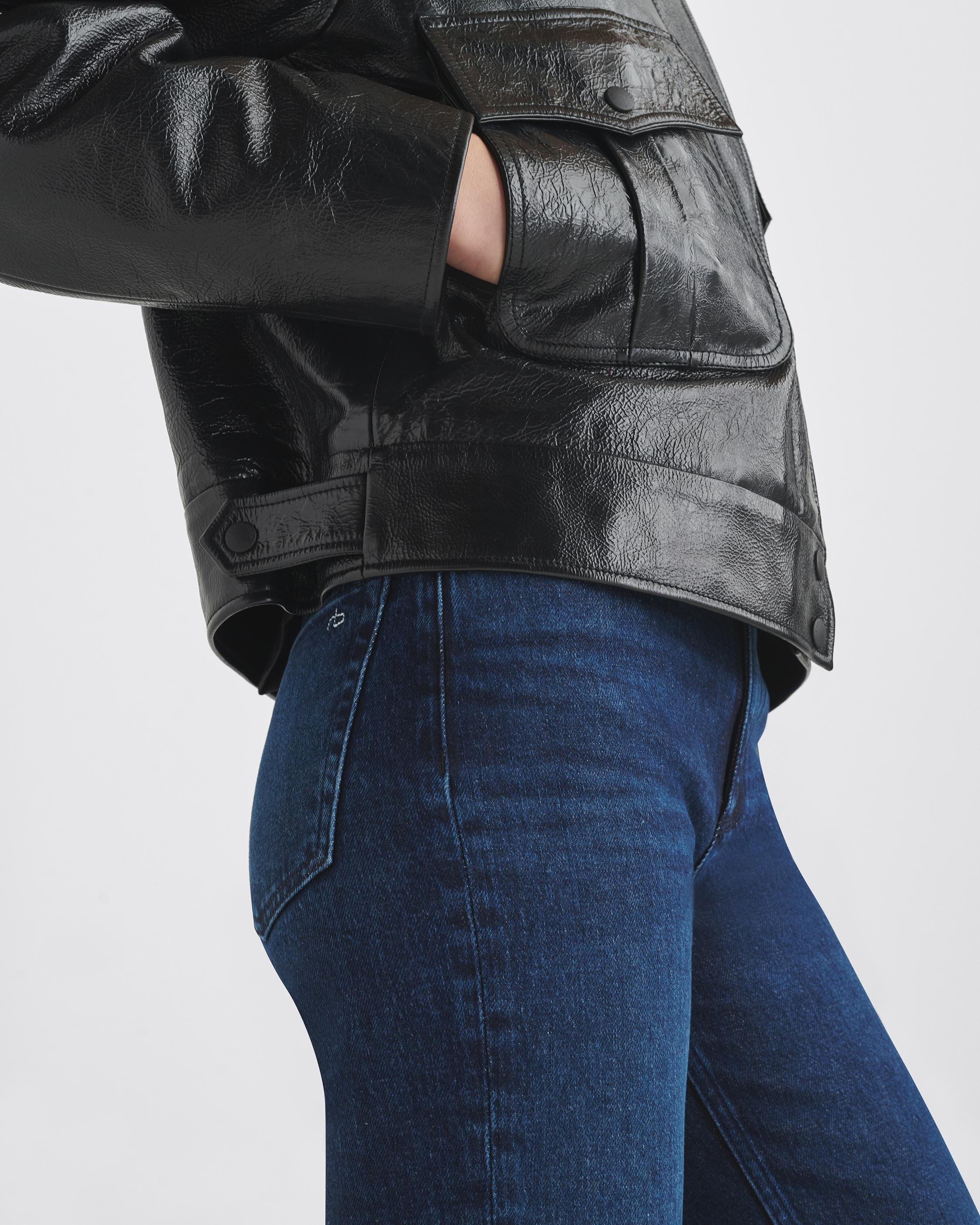 Rag & Bone Peyton High-rise Bootcut Jeans In Blue