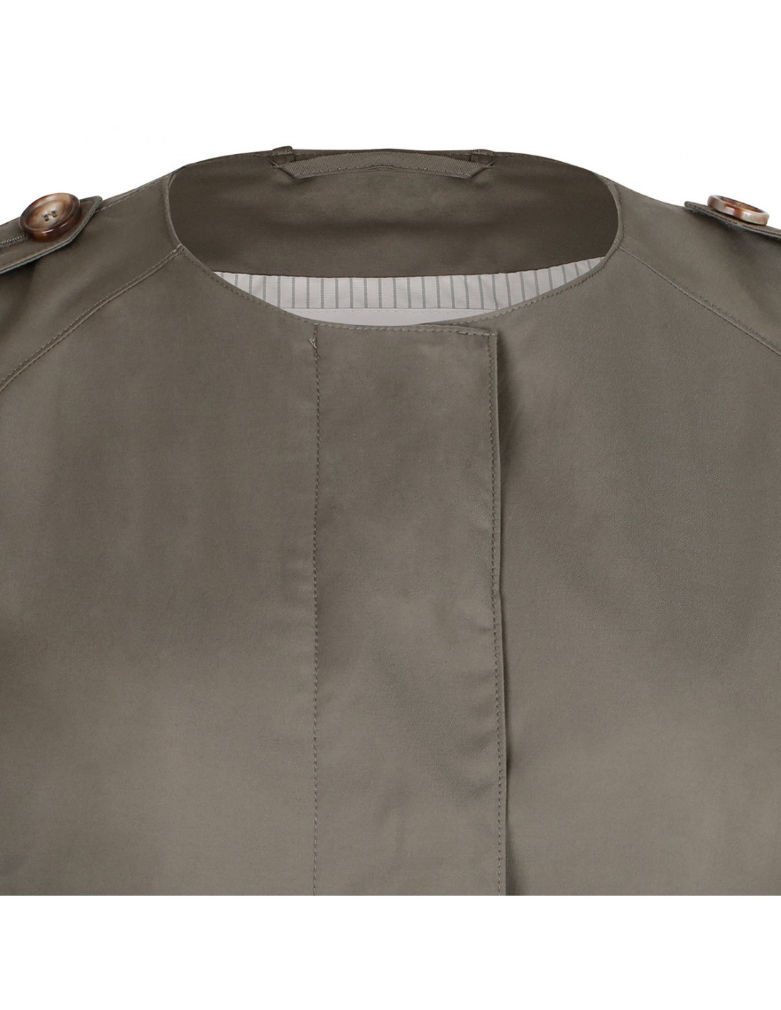 Max Mara Long-sleeved Windbreaker In Clay Color