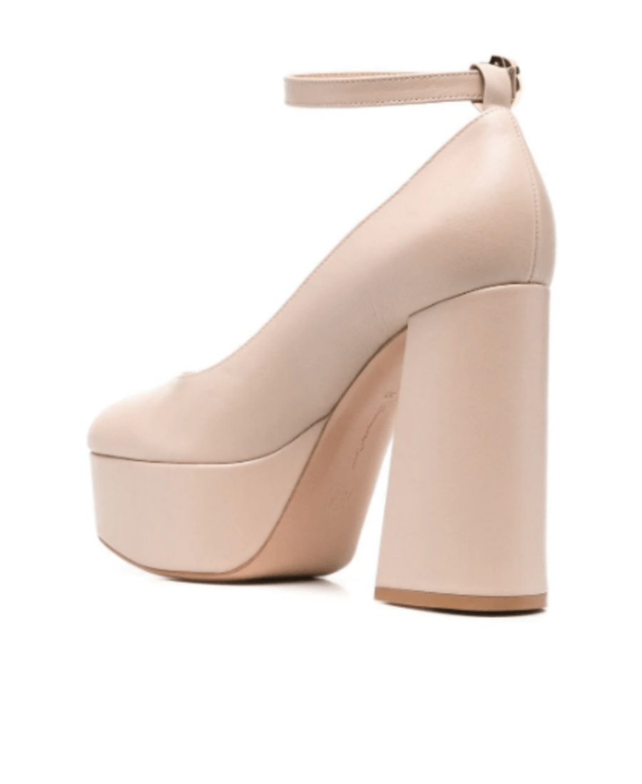 Gianvito Rossi Vernice 70 Patent-leather Platform Pumps In Nude