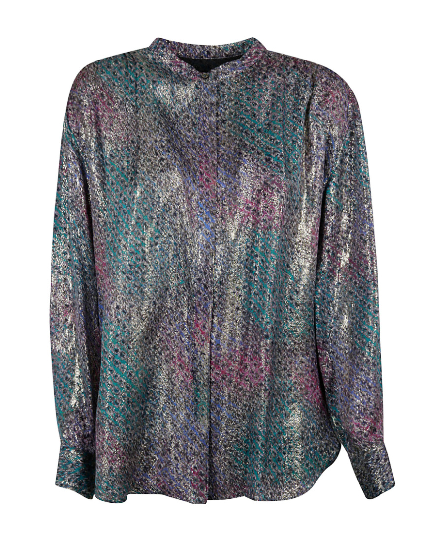 Isabel Marant Long-sleeved Shirt With Vertical Collar In Black