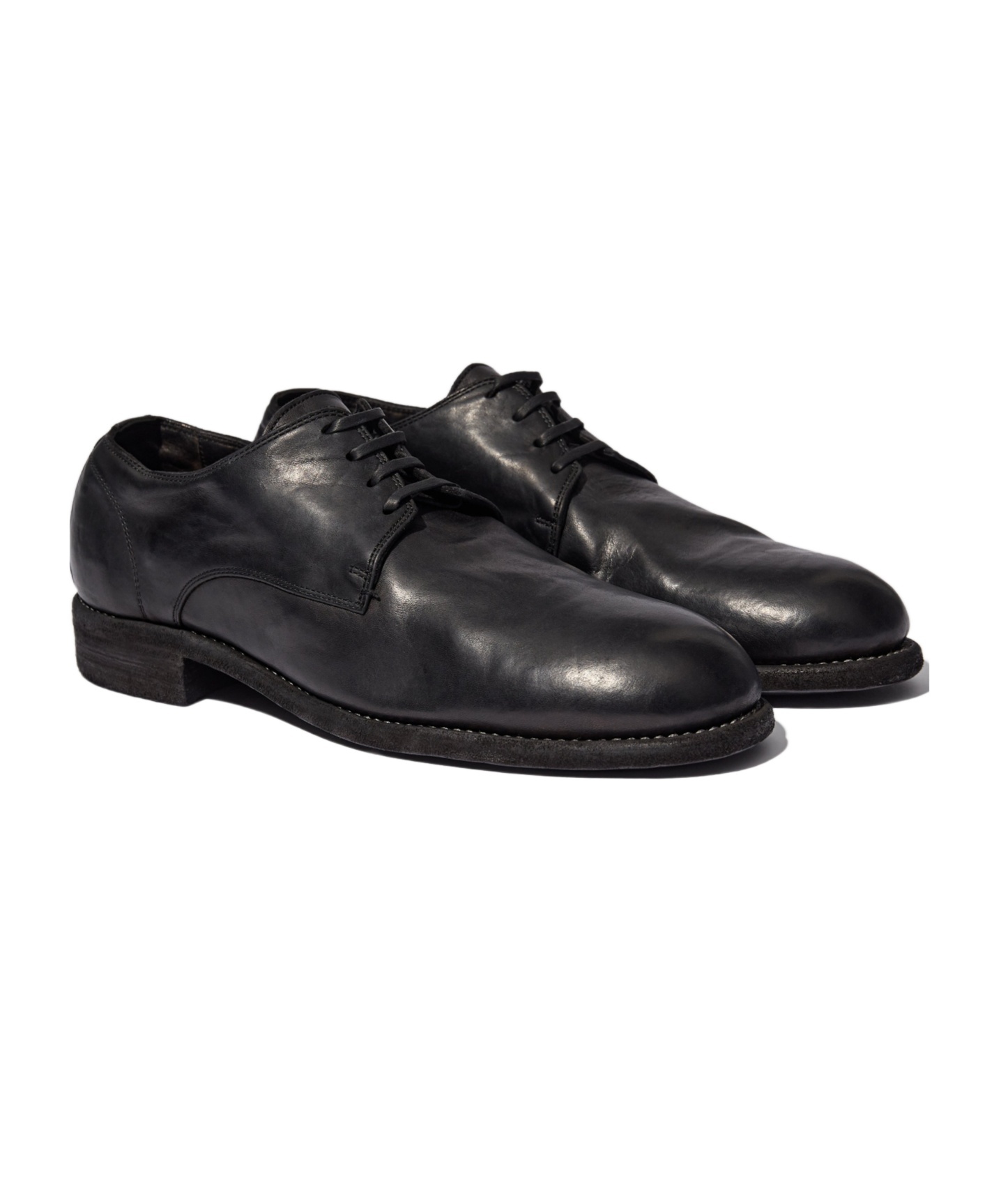 Guidi Lace-up Casual Shoes In Black