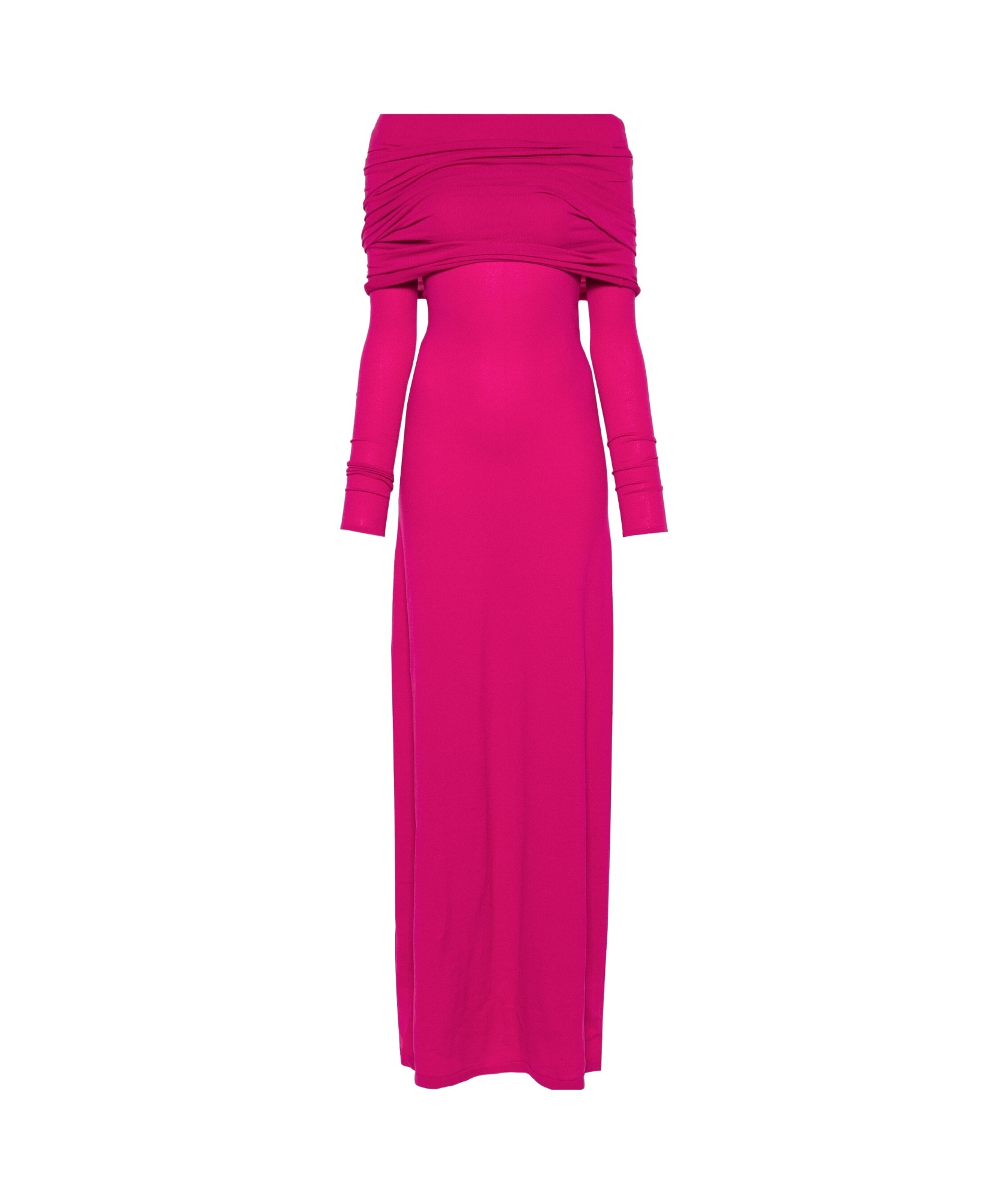Balenciaga Stretch-design Maxi Dress In Pink