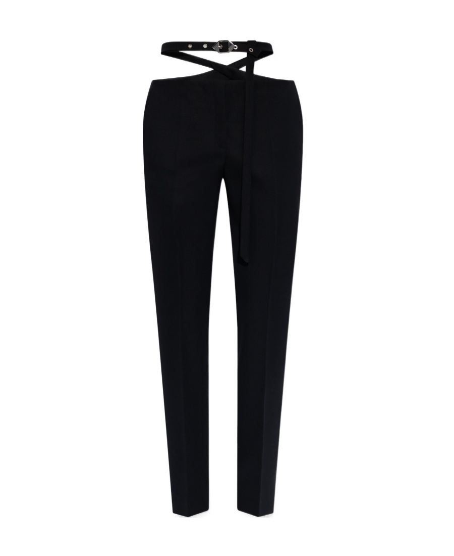 Attico The Cigarette Long Trousers Clothing In Black