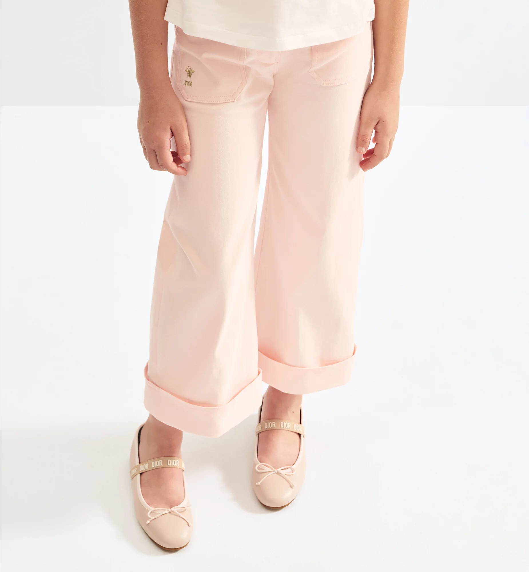Dior Belt Loop Wide-leg Pants In Pink