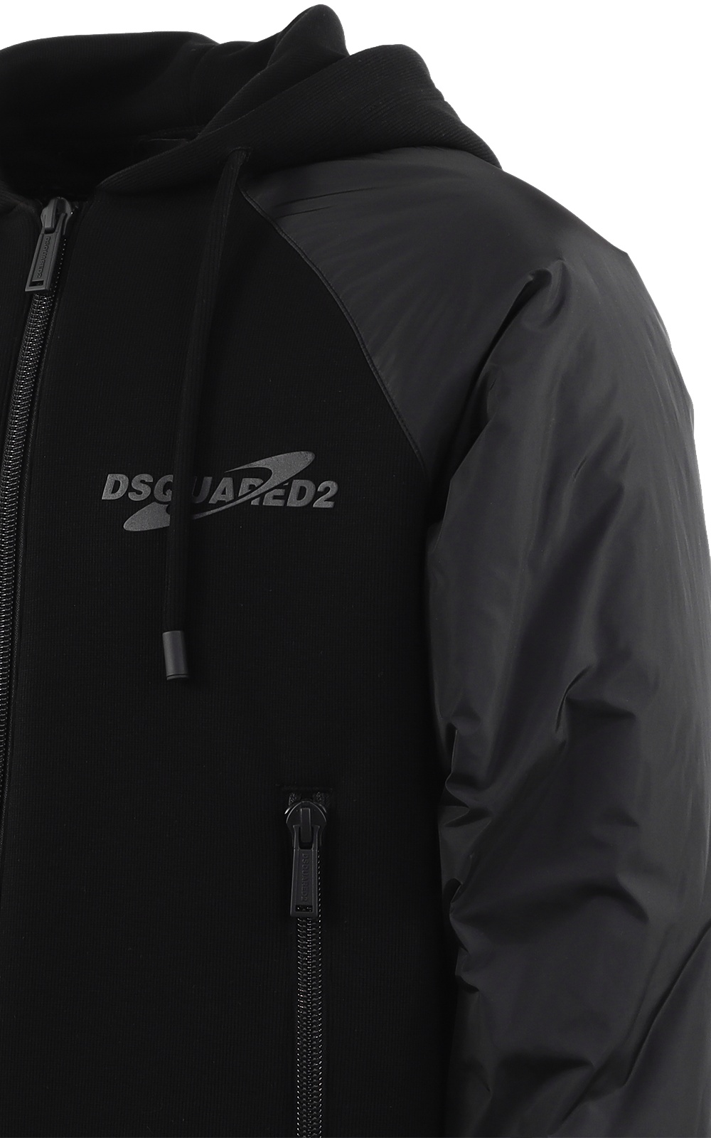 Dsquared2 Ibra Black On Black Hoodie In Black