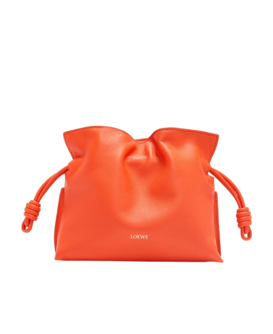 Loewe Flamenco Mini Leather Bag In Orange