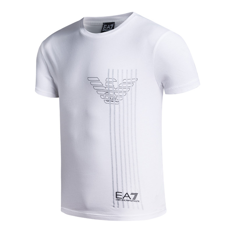 EA7 ROUND-NECKED LOGO T-SHIRT