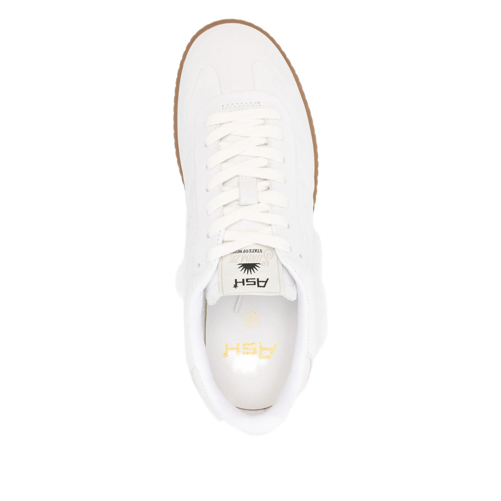 Ash Siena Leather Sneakers In White