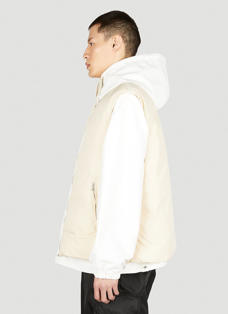 Jil Sander Two Hats And Casual Jackets In White
