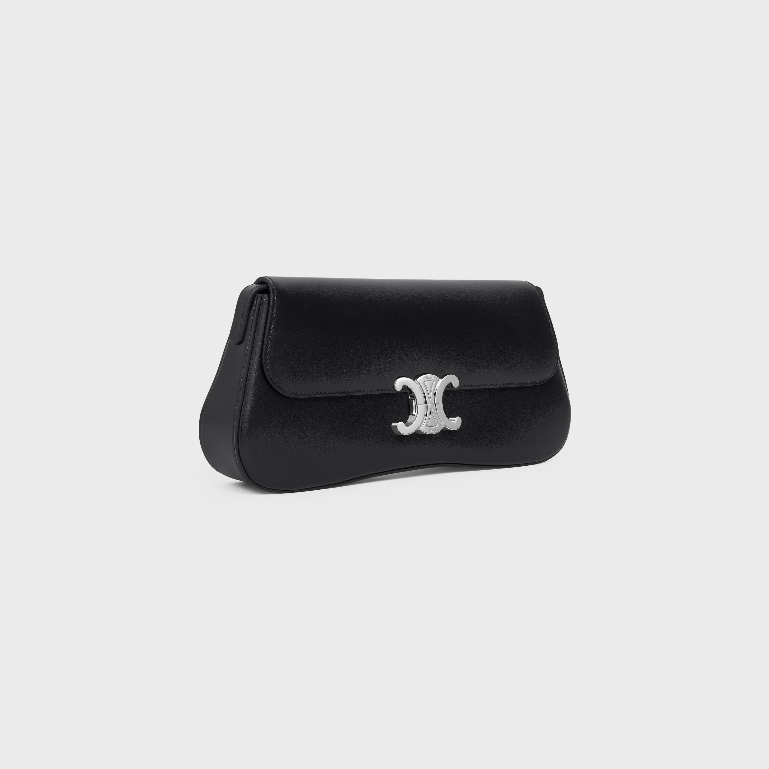 Celine Lola Medium Handbag In Shiny Calfskin In Black