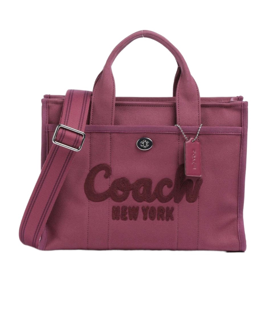 Coach Zippered Shoulder Bag In Red