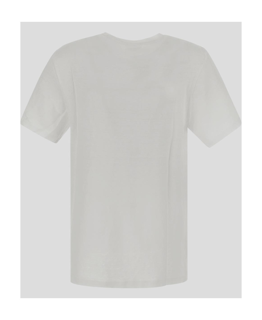 Isabel Marant Étoile 'metallic Crew Neck Graphic Print T-shirt' In White