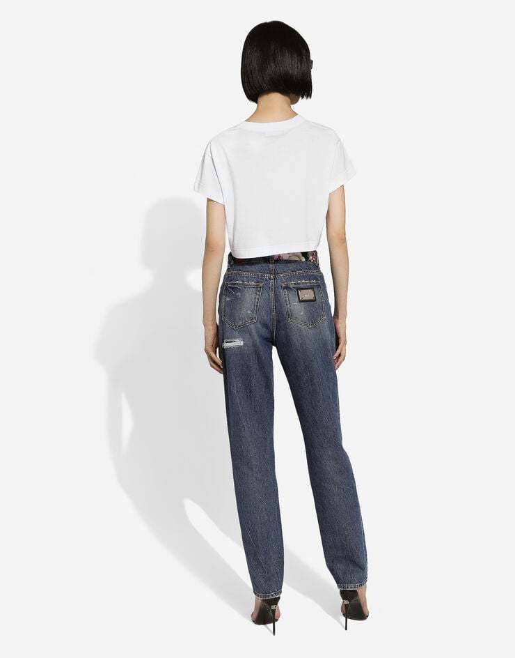 Dolce & Gabbana Jeans Im Distressed-look In Gray