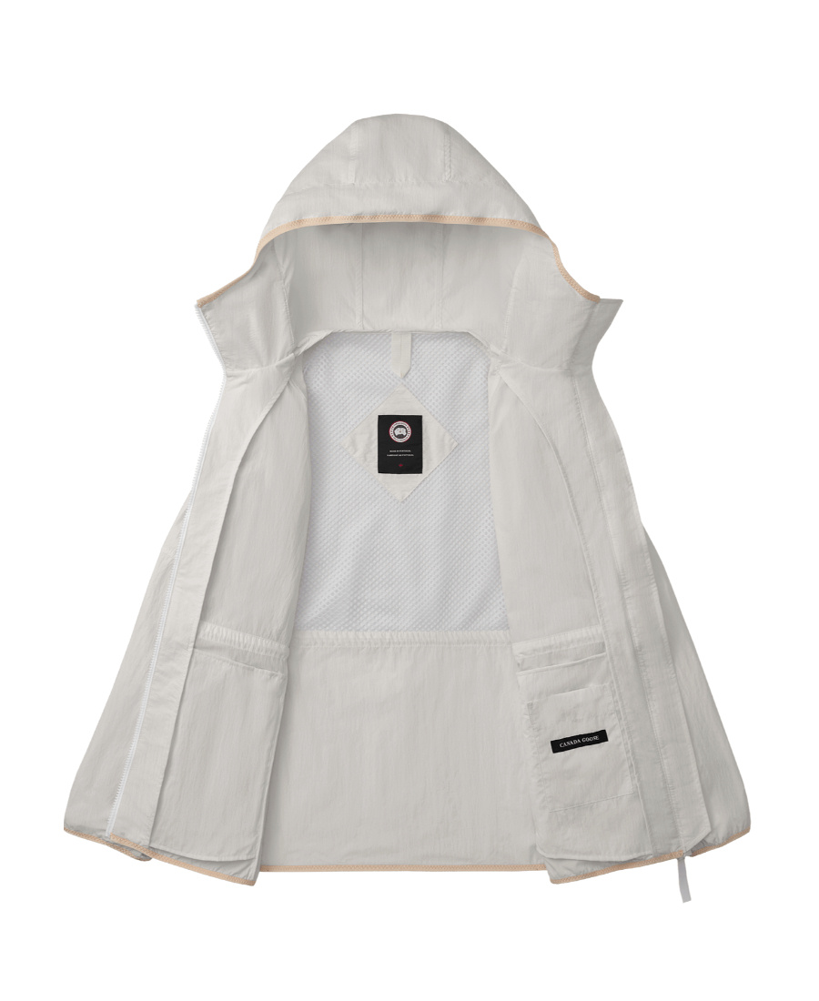 Canada Goose Logo Windproof Jacket In White
