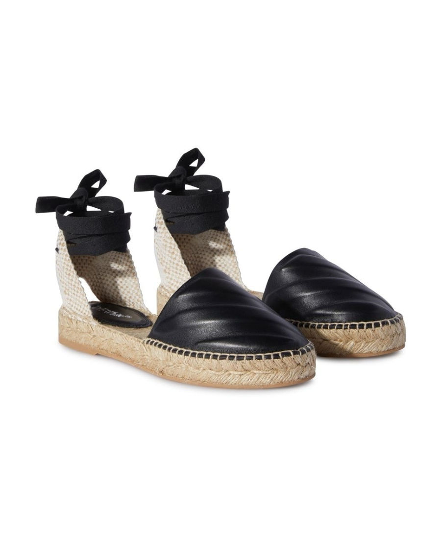 Shop Off-white Diag Wraparound Espadrilles In Nude