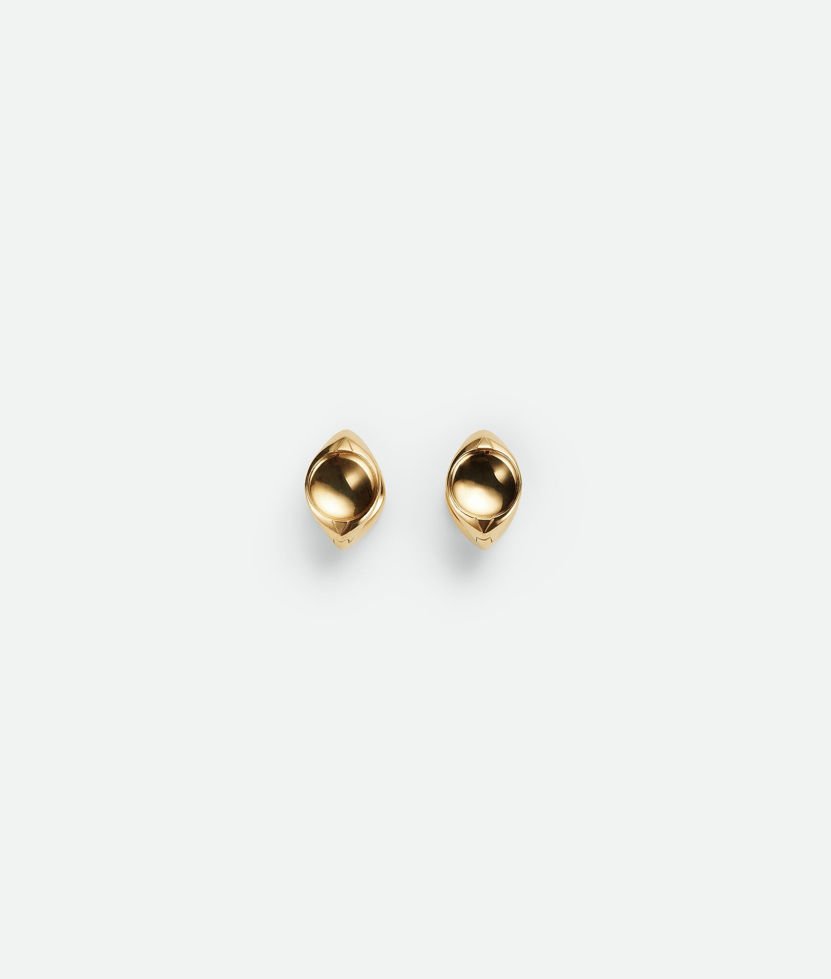 Bottega Veneta Ring Detail Earrings In Yellow