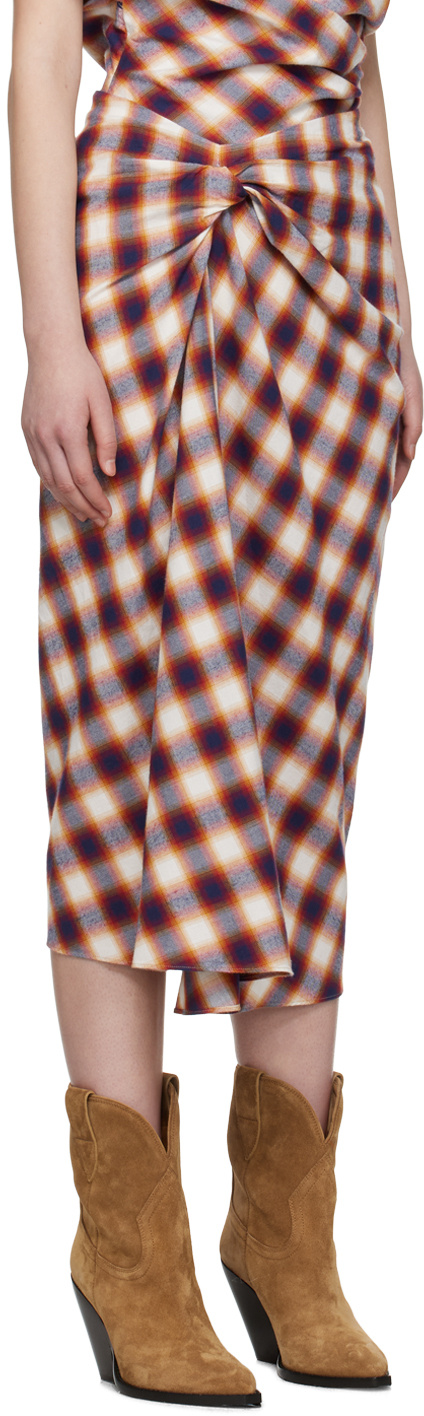 Shop Isabel Marant Étoile Tijuana Midi Skirt In Nude