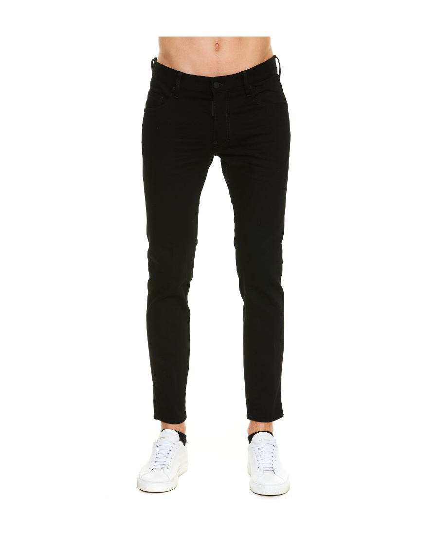 Dsquared2 Low-rise Skinny Jeans In Black