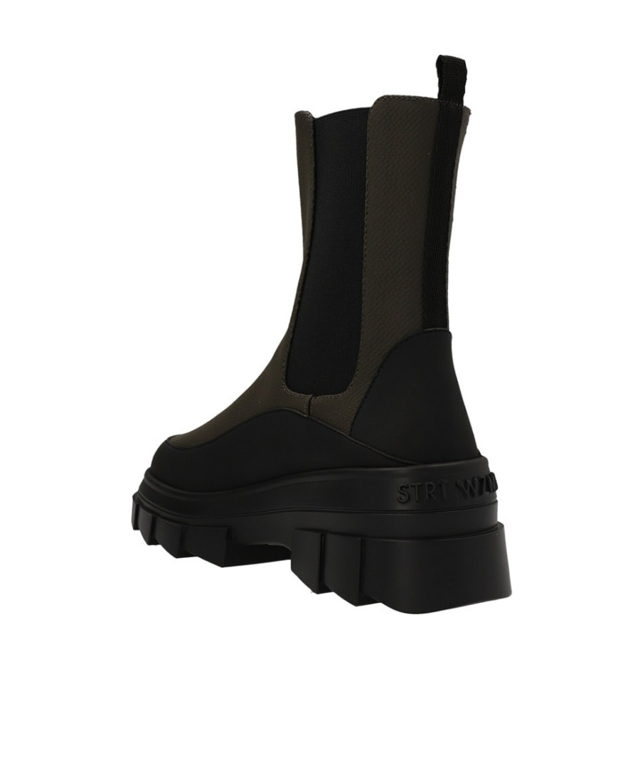 Stuart Weitzman Megalift Chelsea Boot In Black