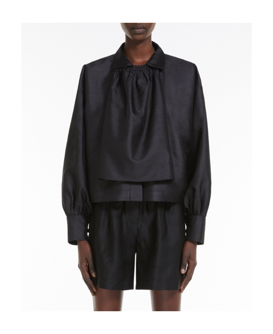 Max Mara Long-sleeved Shirt In Black