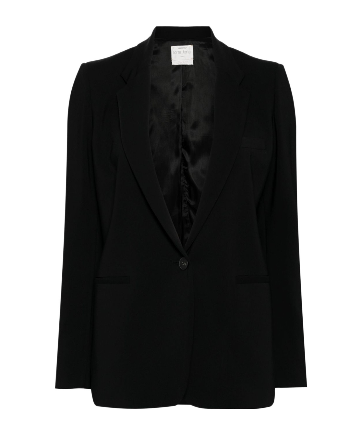 Forte Forte Single-breasted Blazer In Black