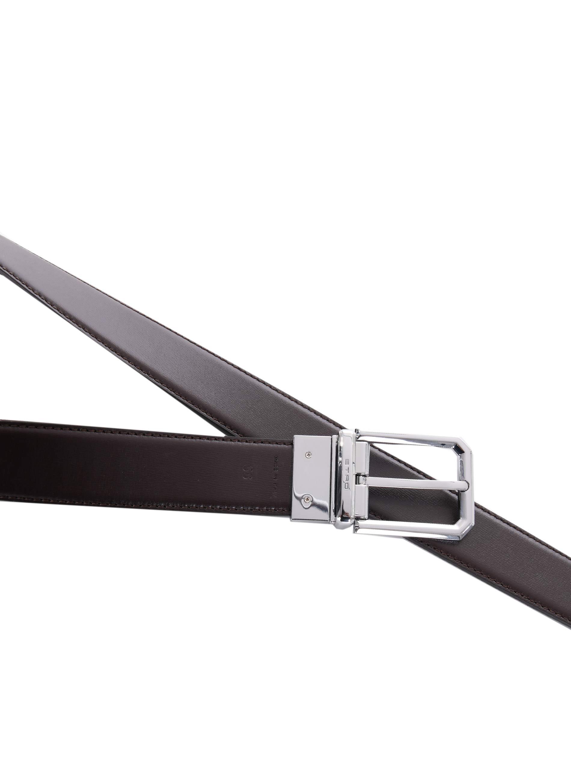 Etro Reversible Belt In Black