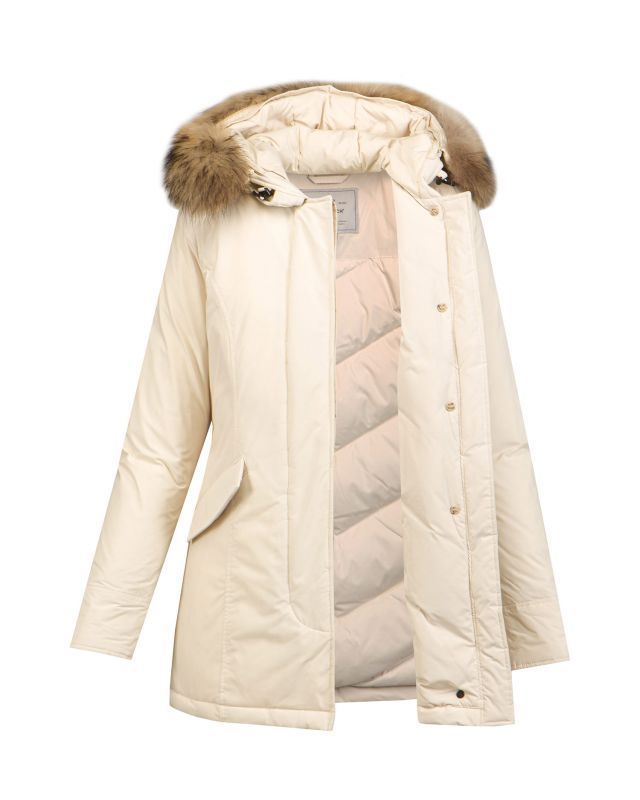 Shop Woolrich Arctic Parker Down Jacket In White